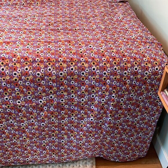 Pottery Barn Kids/Teen Little Miss Floral Percale 100% Cotton Twin Duvet Cover - Picture 3 of 17